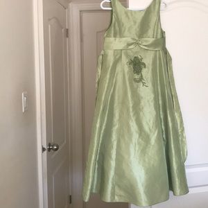 Light lively green dress